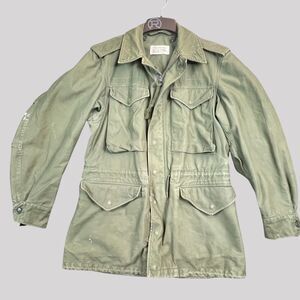 Vintage US Army M-65 Field Jacket Mens XS Green OG 107 Sateen Wind Resistant 70s